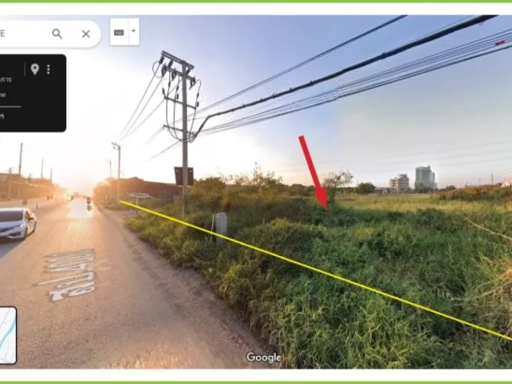ขายถูกที่สุดในโซนนี้ที่ดินติดถนนหนามแดง-บางพลี ถนน 4 เลน