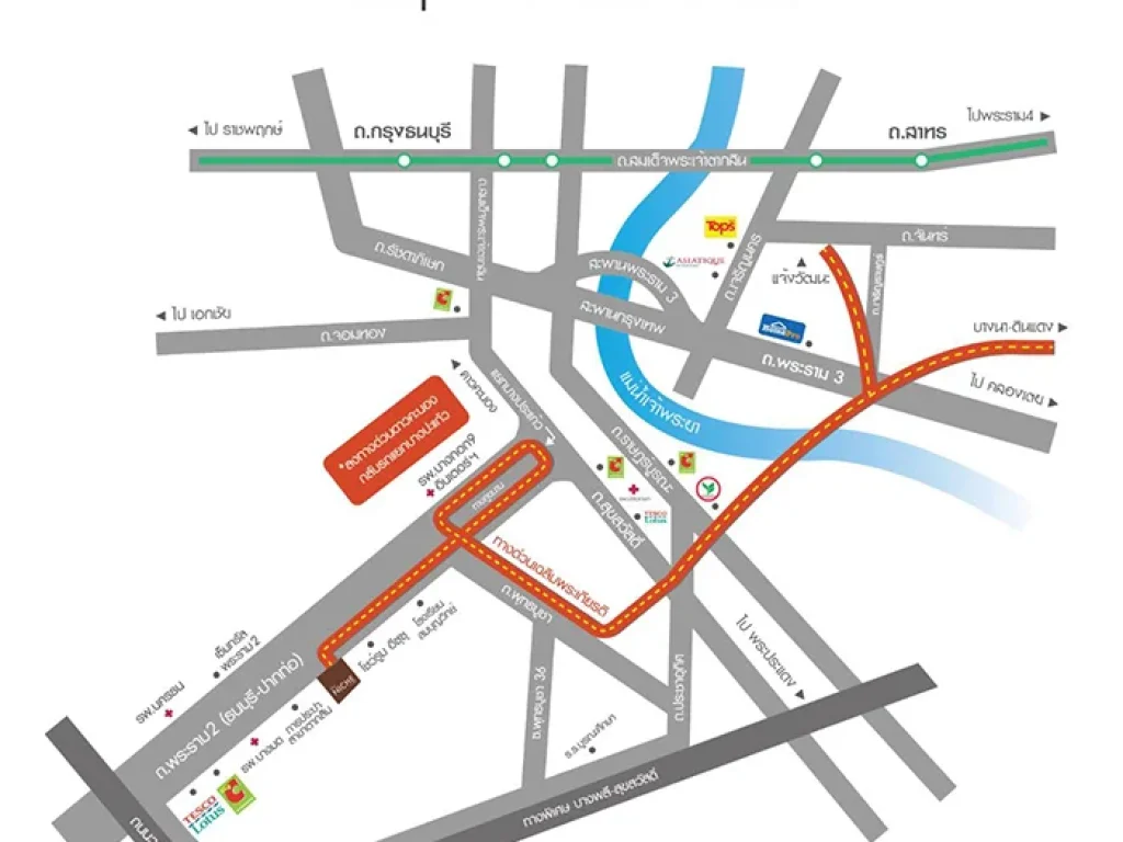 The Niche ID RAMA2 คอนโด ROW RISE 8 ชั้น ห่างจากถนนพระราม2 ระยะทาง 300 เมตร ใกล้จุดขึ้นลงทางด่วน