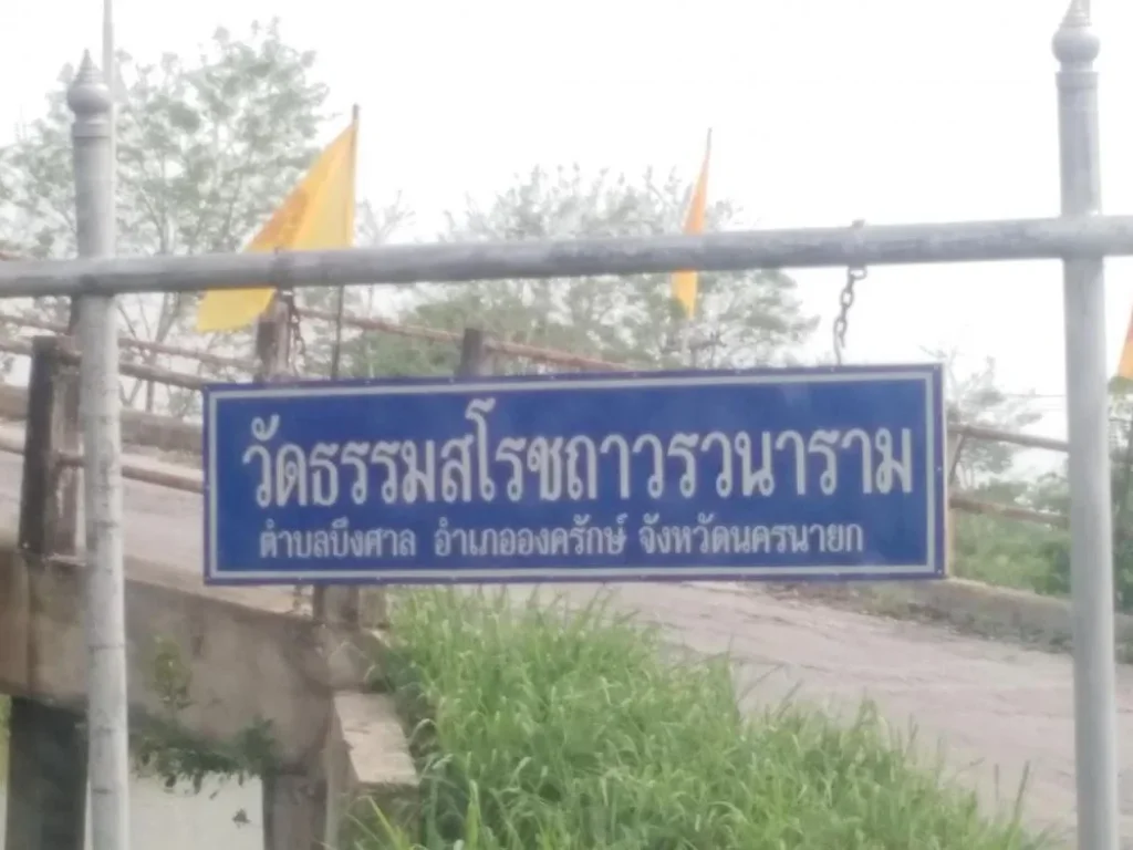 ให้เช่าขาย ที่ดิน 5 ไร่ 4 ตรวา ใกล้ถรังสิต-นครนายก คลอง 15 ใกล้มศวประสานมิตร อองครักษ์ นครนายก