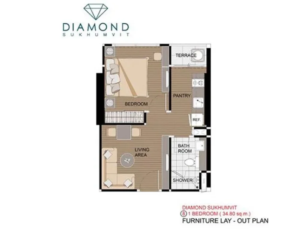 ขายคอนโด DIAMOND Sukhumvit ชั้น 30 ติดถนนสุขุมวิท ใกล้รถไฟฟ้า BTS อ่อนนุช 300 เมตร