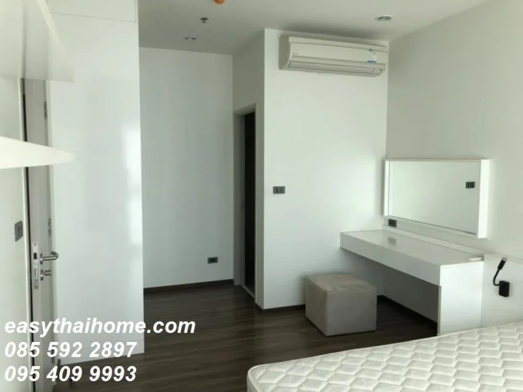 คอนโดให้เช่า WYNE Sukhumvit Size 62 SQM 2 bed2 bath Floor 27 คลองเตย 2 ห้องนอน พร้อมอยู่ ราคาถูก