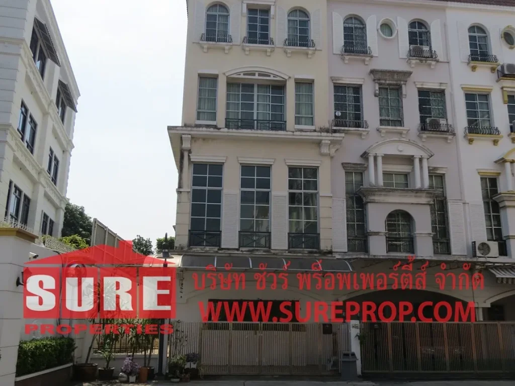 Townhouse for Rent in Baan Klang Krung Sathorn North-South road 