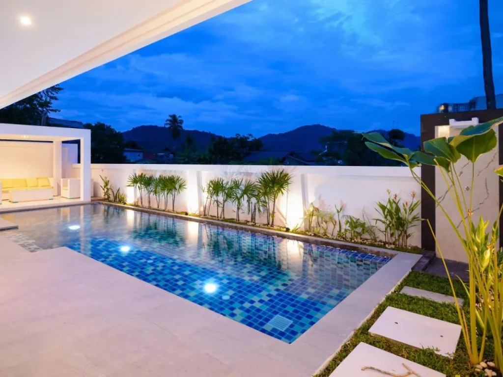 New Pool Villa 3 bedrooms with en-suite bathroom Nearby Naiharn Beach Phuket