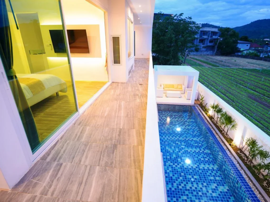 New Pool Villa 3 bedrooms with en-suite bathroom Nearby Naiharn Beach Phuket