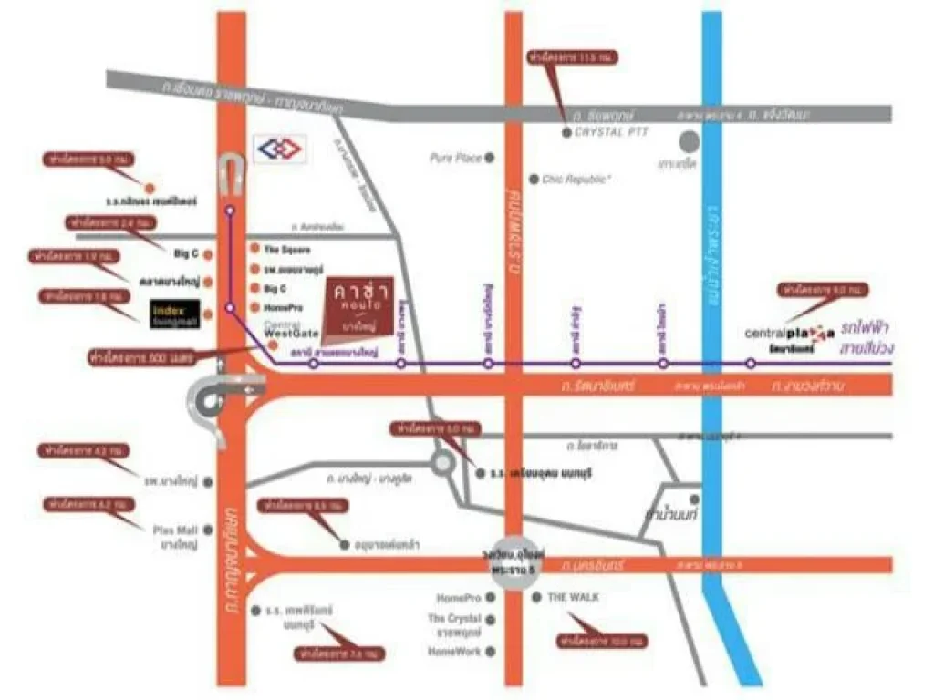 ขายคอนโด ติดรถไฟฟ้า MRT สามแยกบางใหญ่ คาซ่าคอนโด บางใหญ่ ห้องใหม่ 22 ตรม ทิศ E