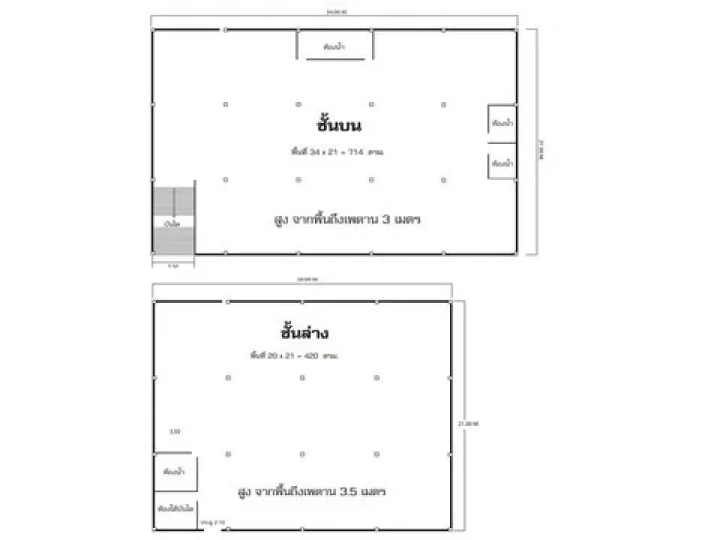 ให้เช่าโกดัง ทำเลดี พระราม 9 พื้นที่ใช้สอย 1135 ตรม มี 2 ชั้น