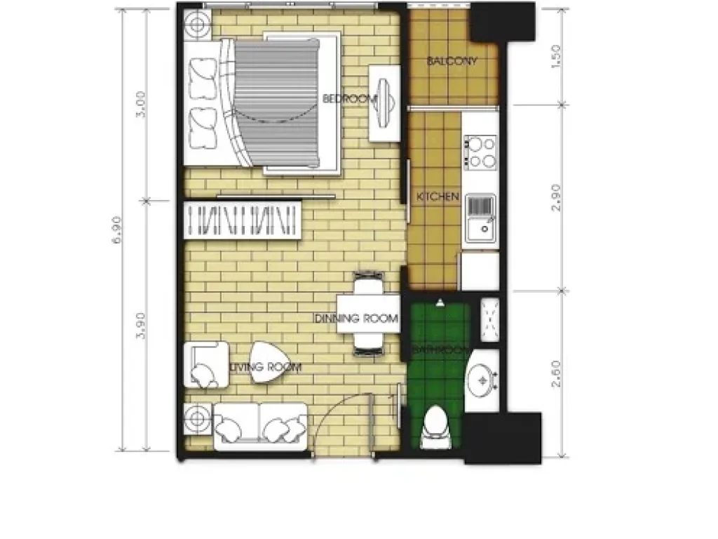 For Sales LADDA CONDO VIEW Room A1104 Sriracha