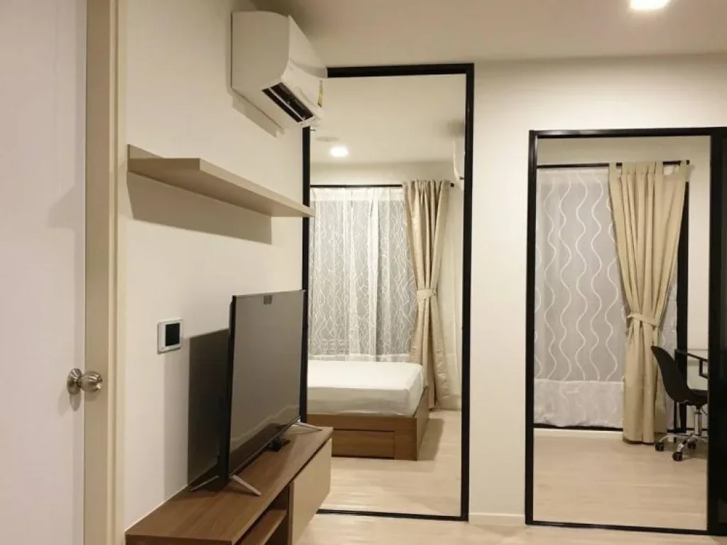 Kave Condo ตรงข้ามมกรุงเทพ 35 ตรม 1 นอน 1 น้ำ ชั้น 2 อาคาร A ราคา 14500 บาท สวยครบใกล้มกรุงเทพ