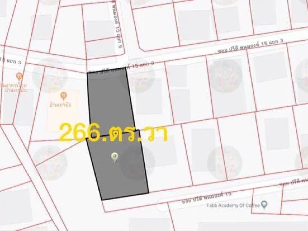 ขายที่ดิน 266 ตรว ซปรีดี พนมยงค์ 15 แยก 3 ถสุขุมวิท 71