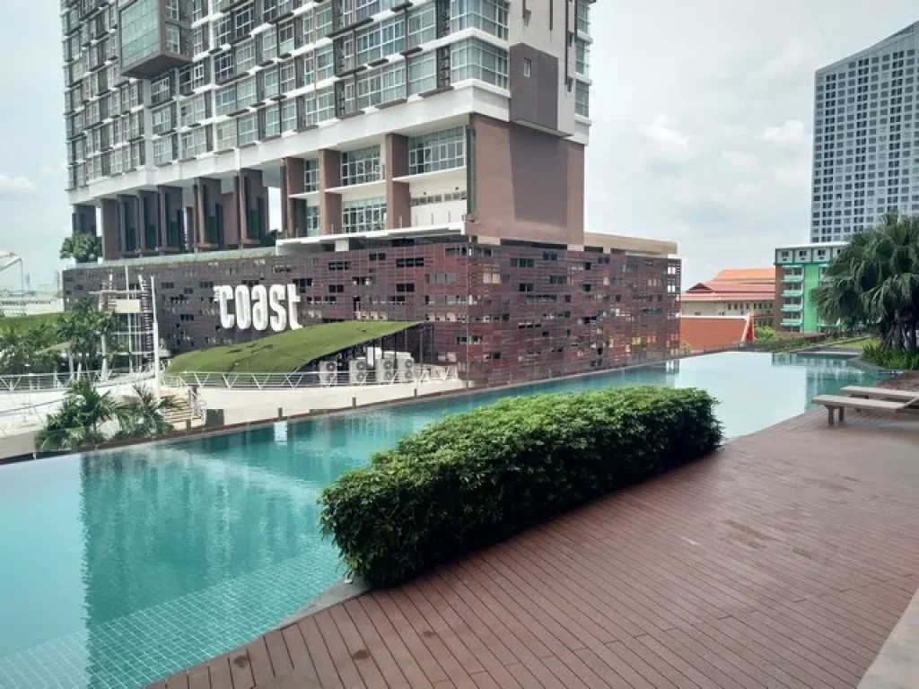 ขาย คอนโด The Coast Bangkok 57 ตรม 2 นอน 2 น้ำ ห้องมุม unblocked view