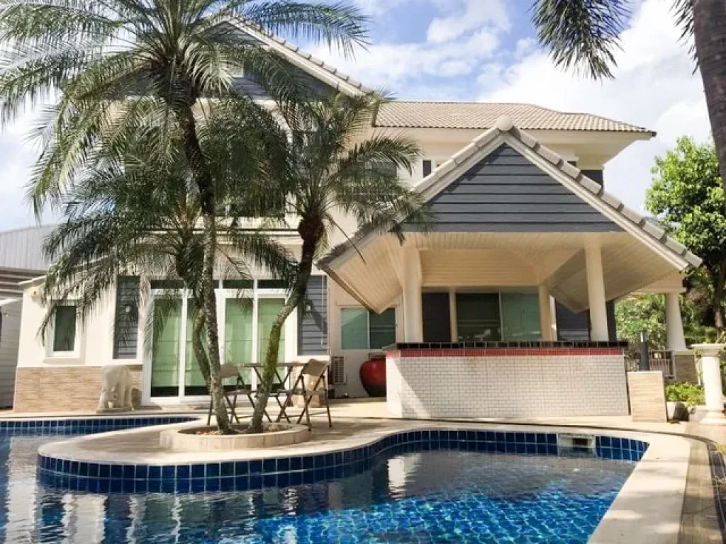 House for sale Thai Puri Sriracha Chonburi with swimming pool near Laem Chabang