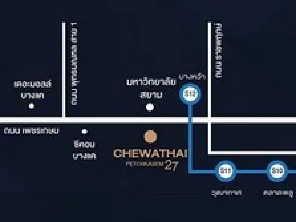 ให้เช่า - คอนโด ชีวาทัย เพชรเกษม 27 ใกล้มสยาม แบบ 1 ห้องนอน เฟอร์ฯครบ ชั้น 20