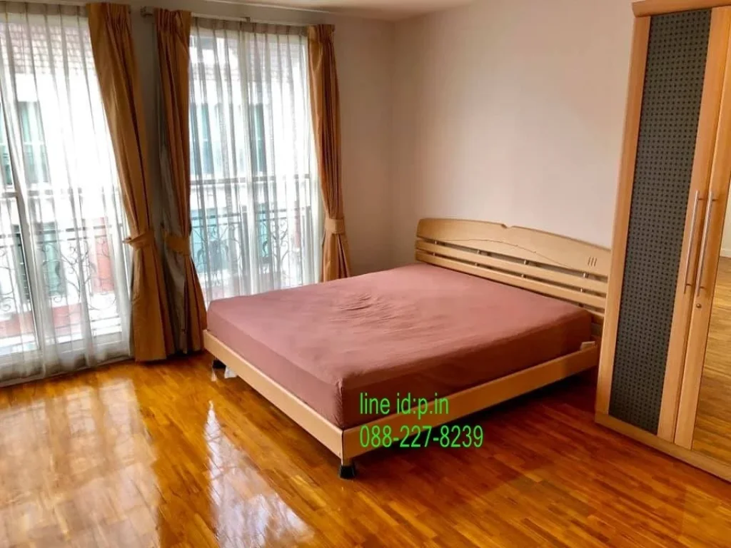 R056-015 RENT Moo Bann Klang Krung Thonglorบ้านกลางกรุง ทองหล่อ TownHouse 90kmo