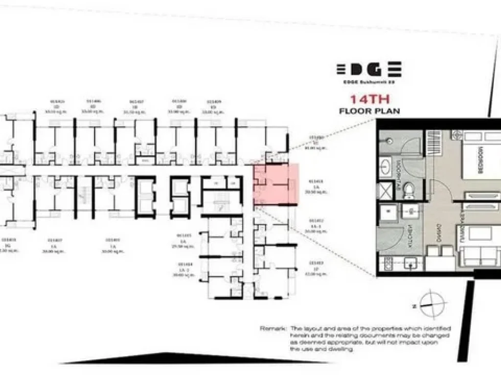 ให้เช่าคอนโด 31000 เอดจ์ สุขุมวิท 23 Edge Sukhumvit 23 ใกล้ BTS อโศก และ MRT สุขุมวิท