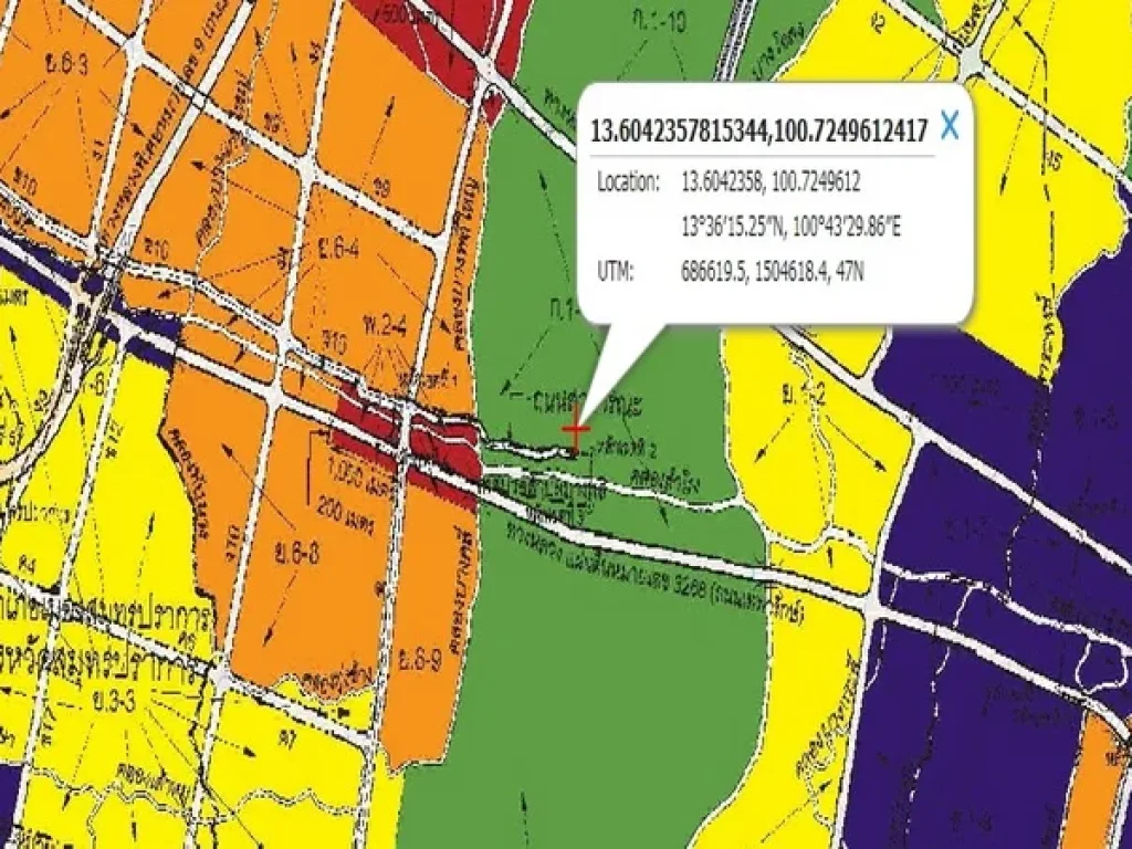 ที่ดิน ด้านหลังสนามกอล์ฟกรีนวัลเล่ย์ บางนา-ตราด กม14 บางพลี สมุทรปราการ