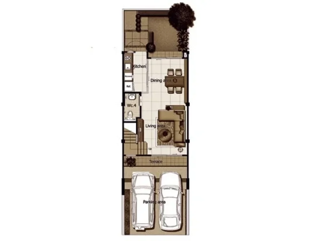 ให้เช่า 23000 บาทเดือน ทาวน์โฮม 3 ชั้น ampquotหลังหัวมุม The terrace ติวานนท์ซอย 3 ใกล้สถานีรถไฟฟ้า กระทรวงสาธารณสุข เพียง 800 เมตร