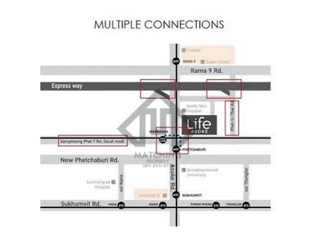 คอนโด Life Asoke ห้องใหม่ให้เช่า ตกแต่งพร้อมเข้าอยู่ 35 ตรม ใกล้ MRT เพชรบุรี