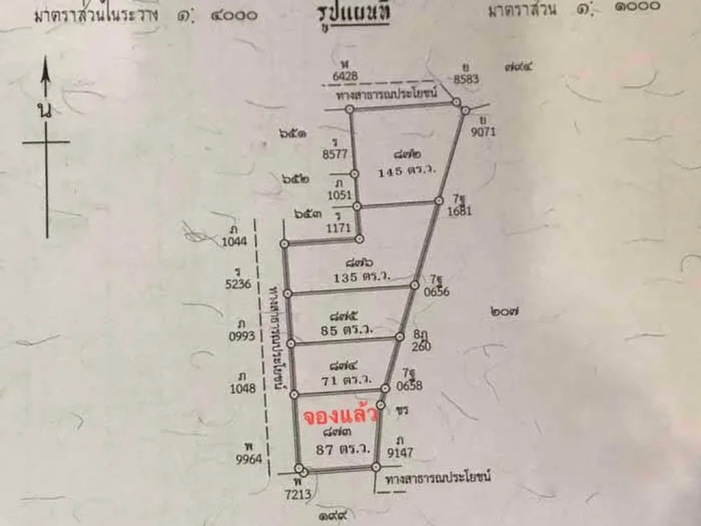 ที่ดินแบ่งขาย 71 - 145 ตารางวา ทำเลดีน่าลงทุนใน อพนัสนิคม