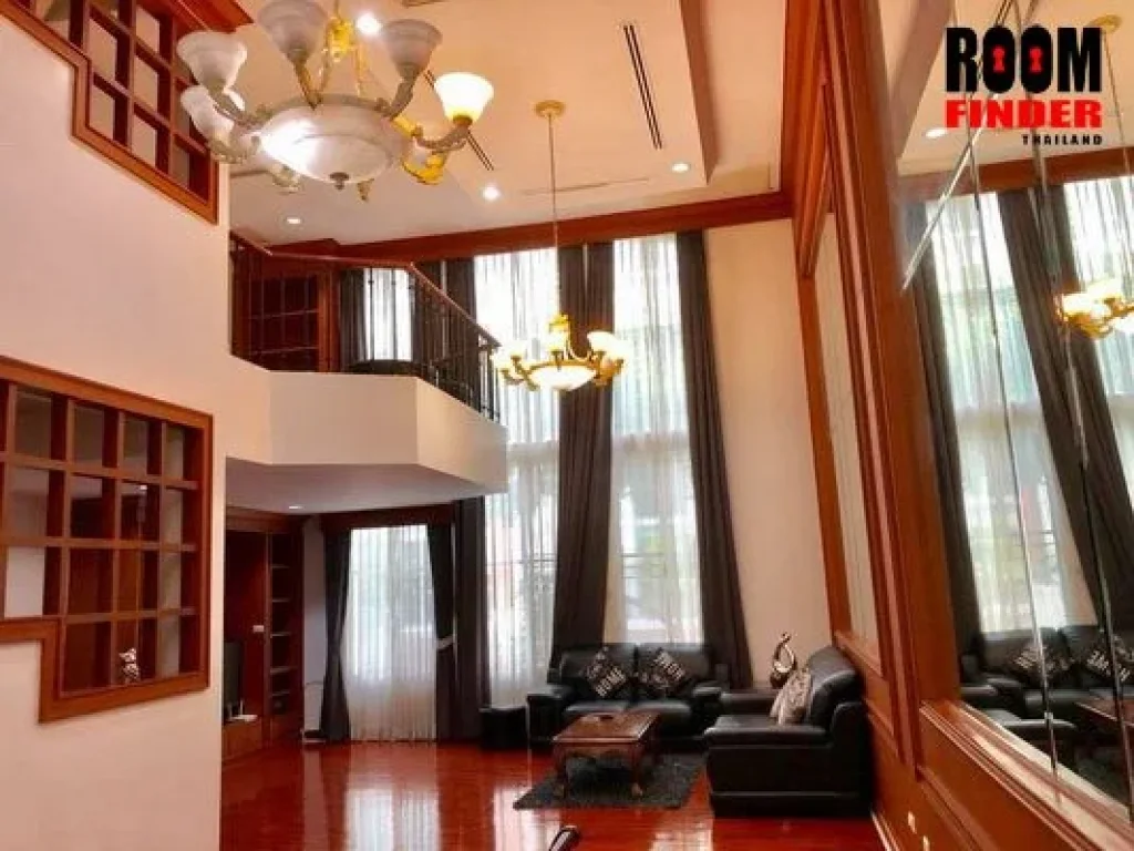 เช่า FOR RENT BAAN KLANG KRUNG THONGLOR 4 beds 6 baths 29 Sqw90000 CLOSE BTS THONGLOR