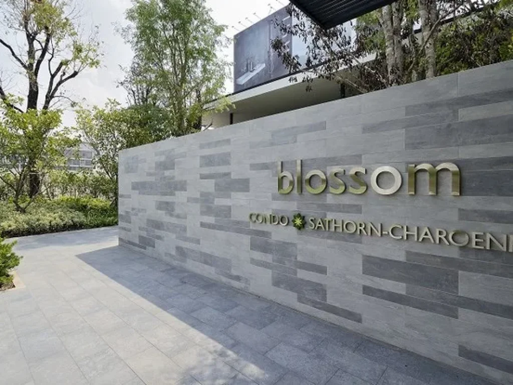 โครงการ บลอสซั่ม Blossom คอนโด สาทร เจริญราษฎร์ 1 นอน 1 น้ำ 30 ตรม เปิดห้องให้เช่าใหม่