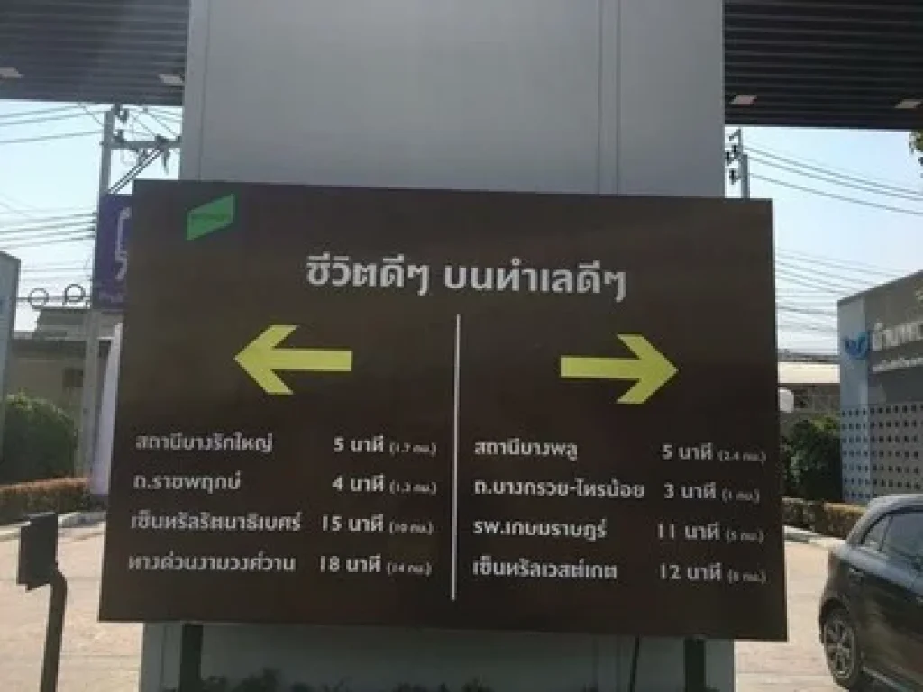 ให้เช่า ทาวน์เฮาส์บ้านพฤกกษา ไพรม์ ใกล้สถานีรถไฟฟ้าสายสีม่วงสถานีบางพลู