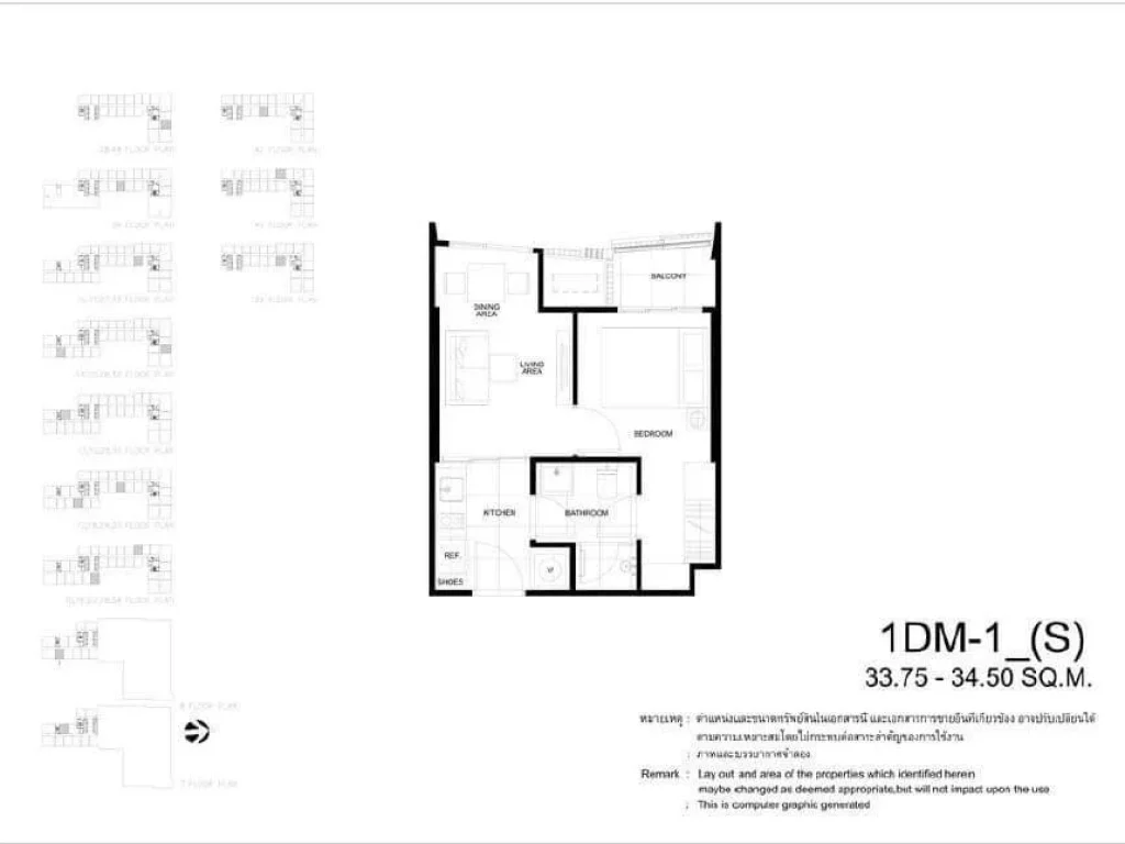 ขายดาวน์ The Line พหลโยธิน-ประดิพัทธ์ พื้นที่ 3375 ตรม