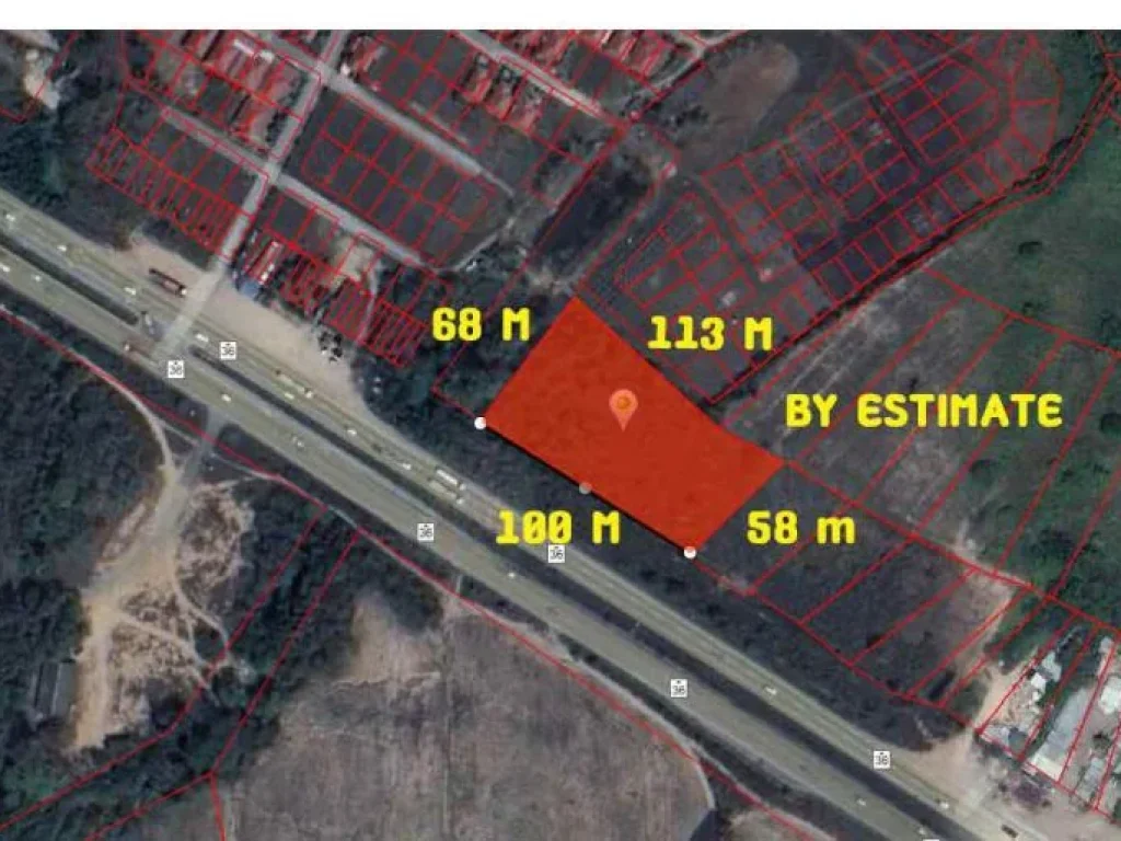 ให้เช่าที่ดินถนน 36 พัทยา-ระยอง หน้าติดถนน 100 เมตร