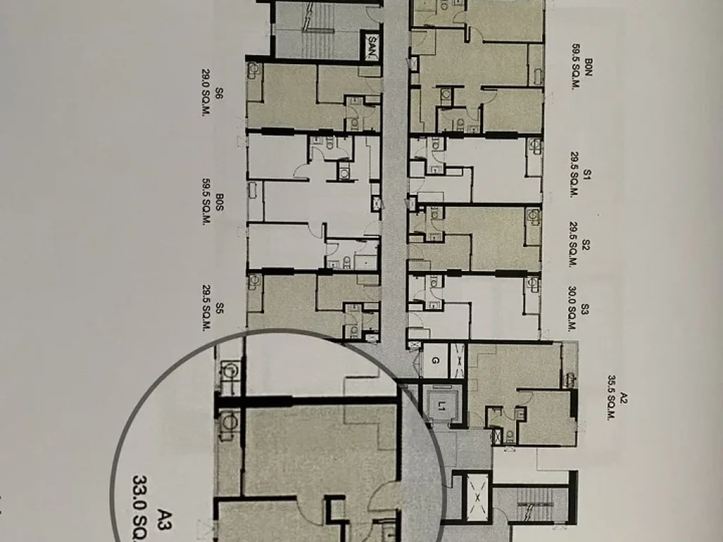 ขายดาวน์คอนโด มารุ เอกมัย 2 ชั้น14 ห้อง a3 1 ห้องนอน แบบผังสวยที่สุด