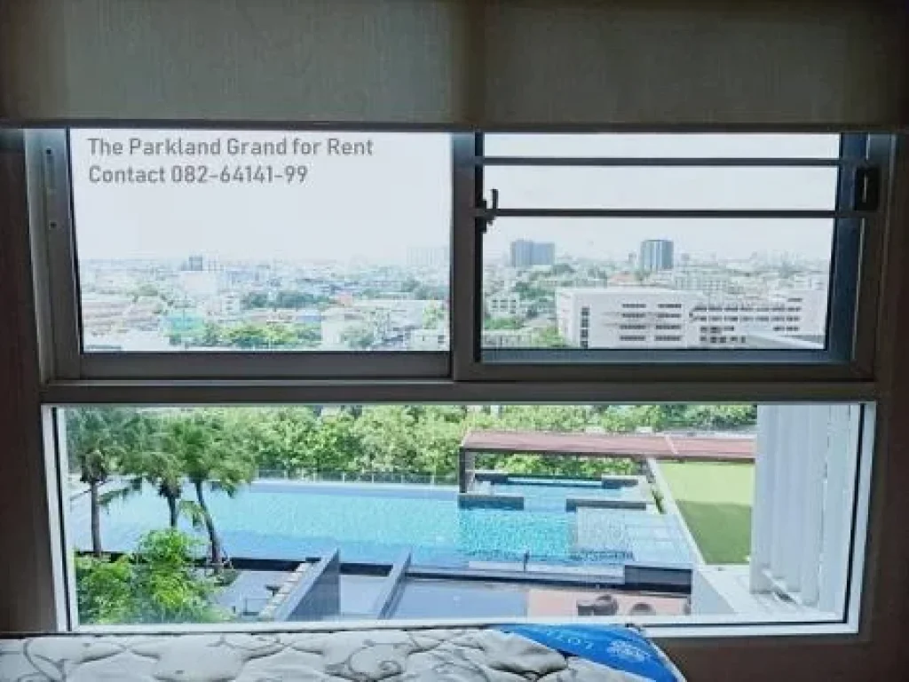 ให้เช่า Parkland Grand Taksin แบบ 1 ห้องนอน วิวสระ ใกล้ BTS ตลาดพลู ห้องสวย สภาพดี