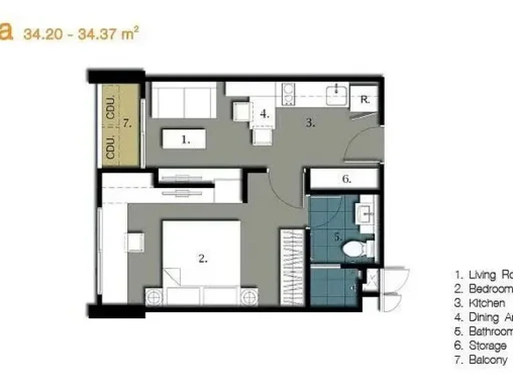 ให้เช่า Residence 52 1ห้องนอน 34ตรม ใกล้BTS อ่อนนุช เครื่องใช้ไฟฟ้าครบ มีเครื่องซักผ้าพร้อม