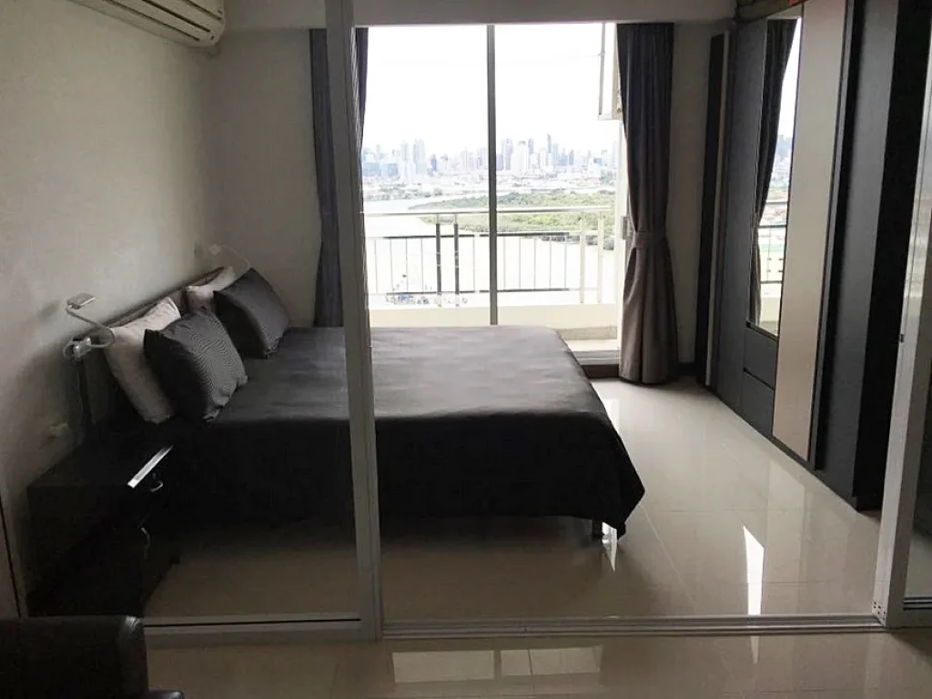 Condo Supalai Prima Riva ใกล้ BTS ช่องนนทรี 43 ตรม 1 ห้องนอน ชั้น34 วิวโค้งแม่น้ำ เฟอร์ครบ