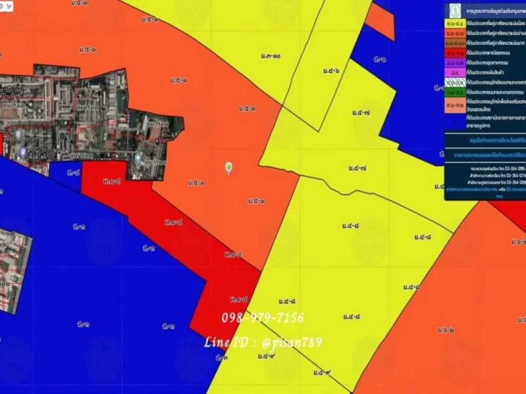 ขายที่ดินเป็นรูปสี่เหลี่ยมจัตตุรัส 1ไร่ แถวหลักสี่ แจ้งวัฒนะ ผังสีส้ม