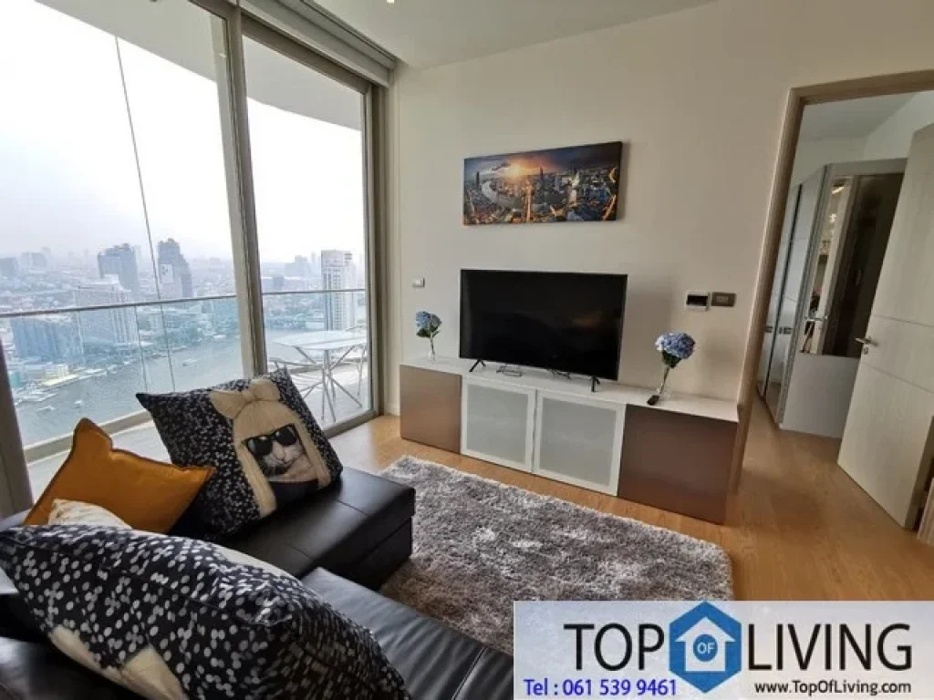 High floor 1 BR fully furnished for rent at Magnolias Waterfront Iconsiam