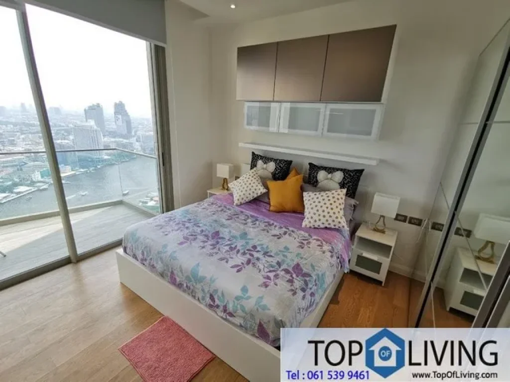 High floor 1 BR fully furnished for rent at Magnolias Waterfront Iconsiam