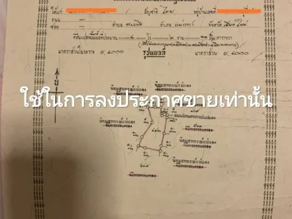 ขายที่ดินมีโฉนด ใกล้ถนนสายหลัก อำเภอแม่แตง จังหวัดเชียงใหม่