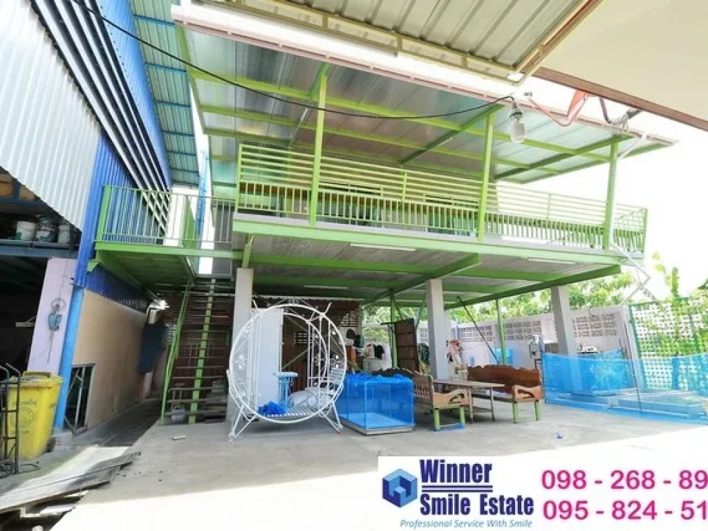 ขาย โรงงานขนาดเล็ก พร้อมบ้าน ที่ดิน บางนา - ตราด กม10 ซมหาชัย รวม 383 ตรว