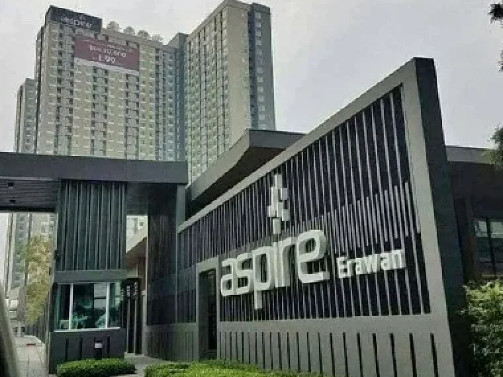 ให้เช่าคอนโด Aspire เอราวัณ ติดรถไฟฟ้า BTS สถานีเอราวัณ ห้องมุม ขนาดใหญ่