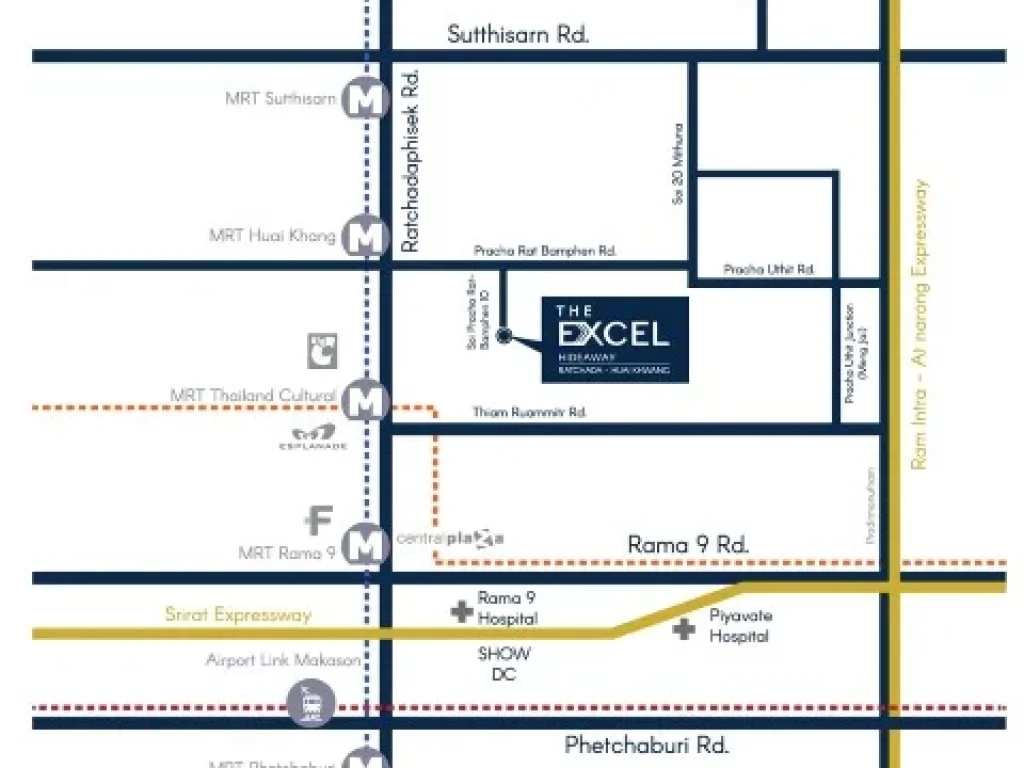 CM02966 ขายดาวน์ คอนโด ดิ เอ็กเซล ไฮด์อะเวย์ รัชดา-ห้วยขวาง The Excel Hideaway Ratchada-Huai Khwang คอนโด ซอยประชาราษฎร์บำเพ็ญ 10
