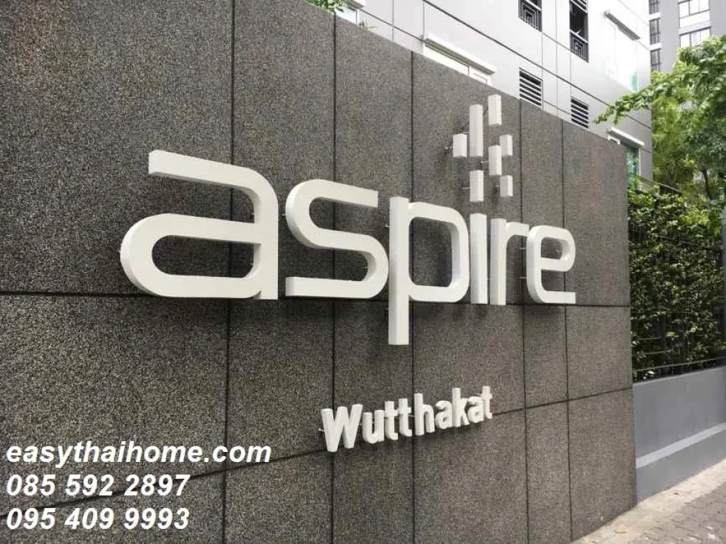 คอนโดให้เช่า Aspire Wutthakat แอสปาย วุฒากาศ Aspire Wutthakat ซอย วุฒากาศ 17 ตลาดพลู ธนบุรี ห้องสตูดิโอ พร้อมอยู่ ราคาถูก