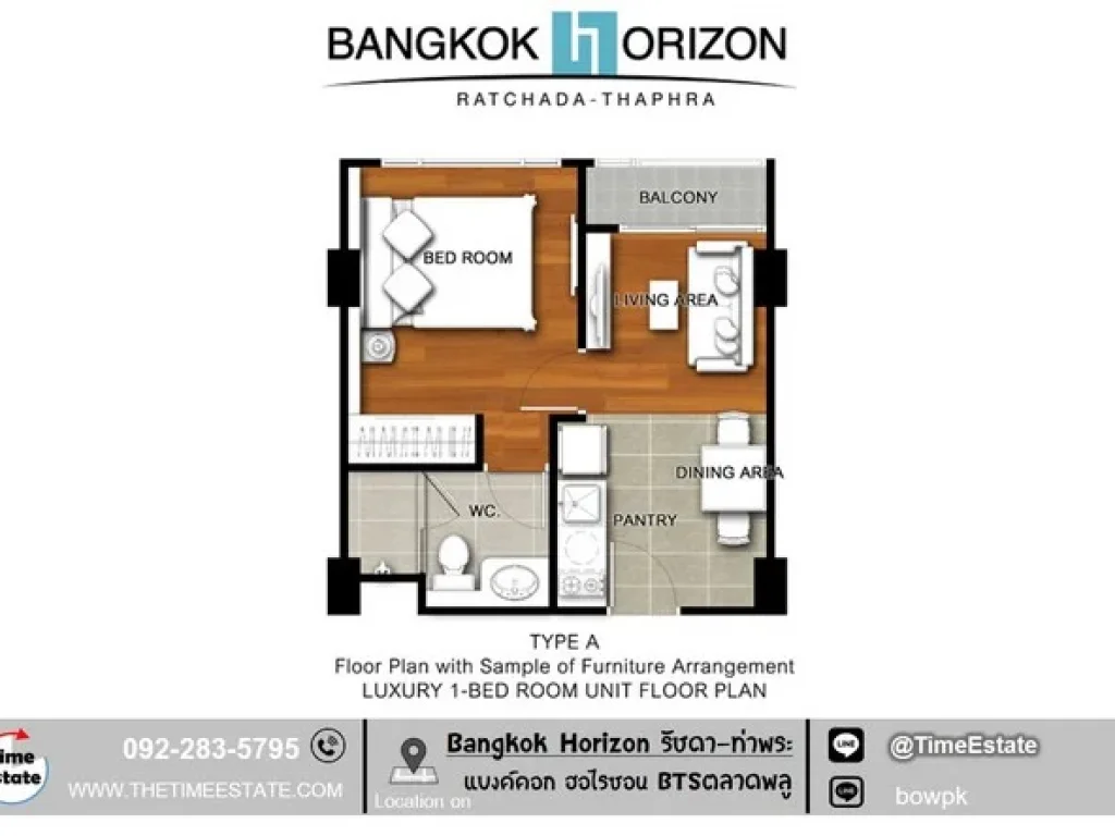 ให้เช่า ห้องใหม่ แบงค์คอก ฮอไรซอน BTSตลาดพลู Bangkok Horizon รัชดา ท่าพระ วิวทิศใต้