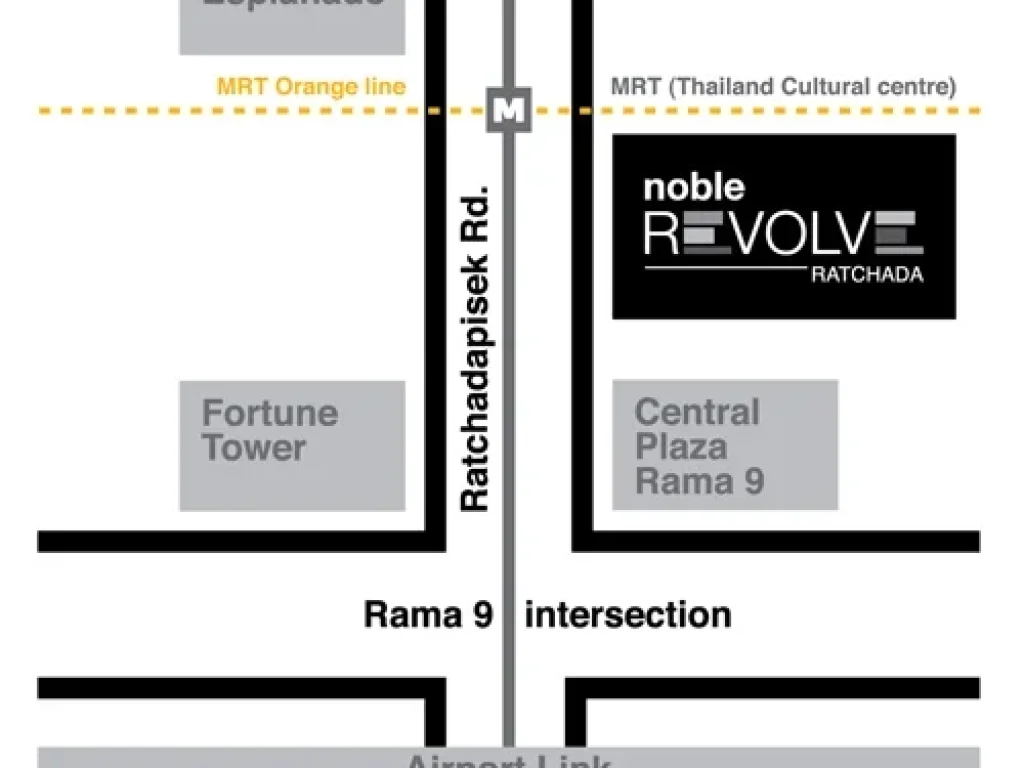 R1074 ให้เช่าคอนโด 17000 โนเบิล รีวอลฟ์ รัชดา 1 ติดรถไฟฟ้า MRT ศูนย์วัฒนธรรมแห่งประเทศไทย