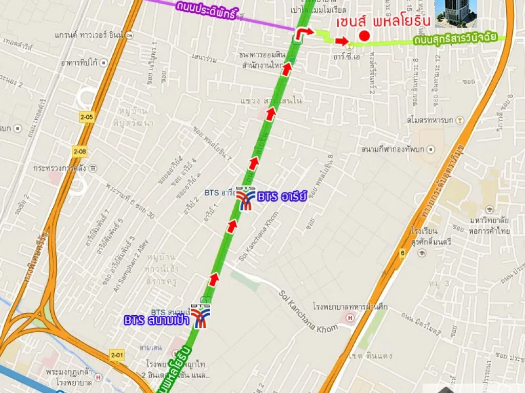 ขายคอนโด เซนส์ พหลโยธิน ชั้น 12A ใกล้BTSสะพานควาย