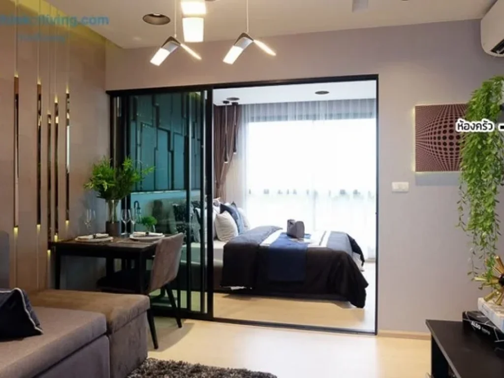 CD-8266 ขายดาวน์คอนโด RISE พระราม 9 ติดถนนพระราม 9 พร้อม Fully Furnished