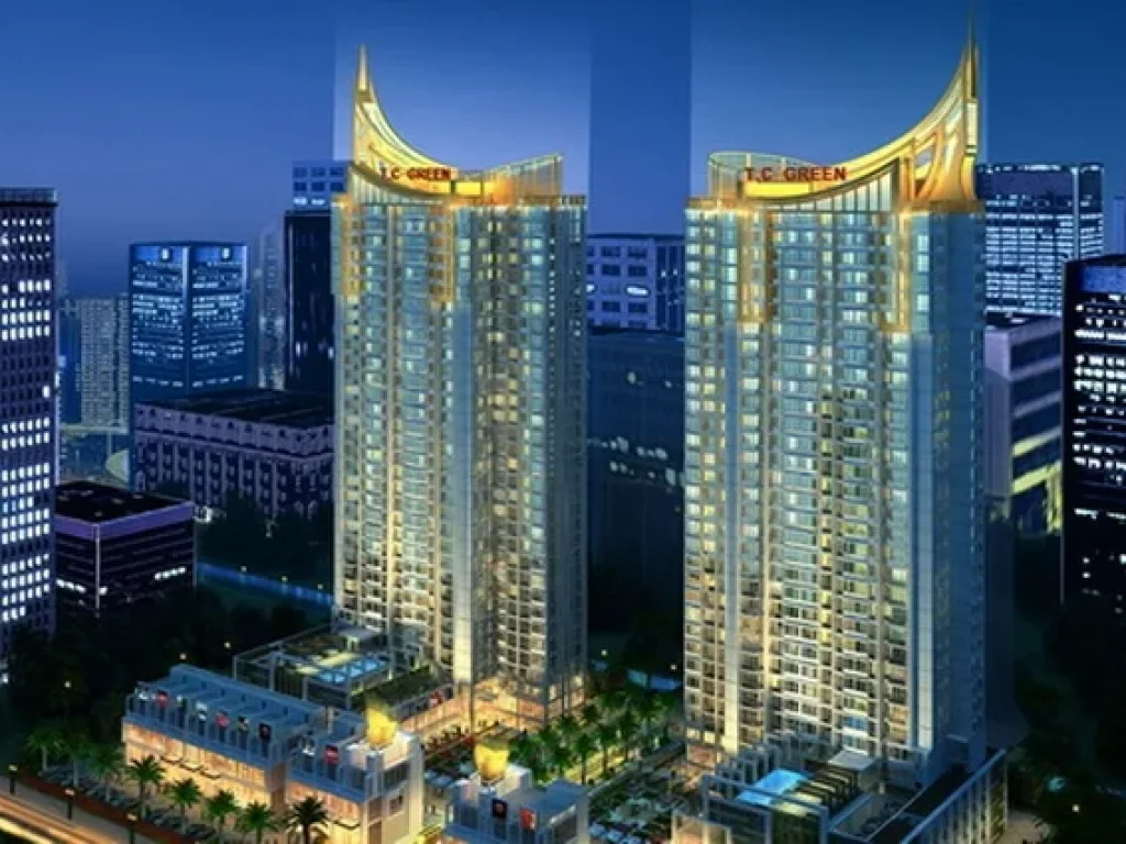 คอนโด ทีซี กรีน พระราม 9 condo TC Green Rama 9 พร้อมเช่า 2ห้องนอน 2BED