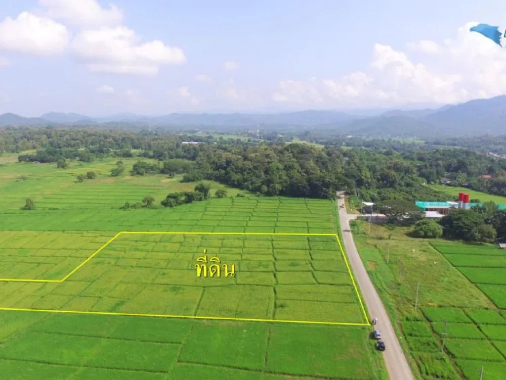 ที่ดิน 7-2-53 ไร่ หน้าติดถนนสันกำแพงสายเก่า 100 เมตร ด้านหลังวิวดอยของถ้ำเมืองออน