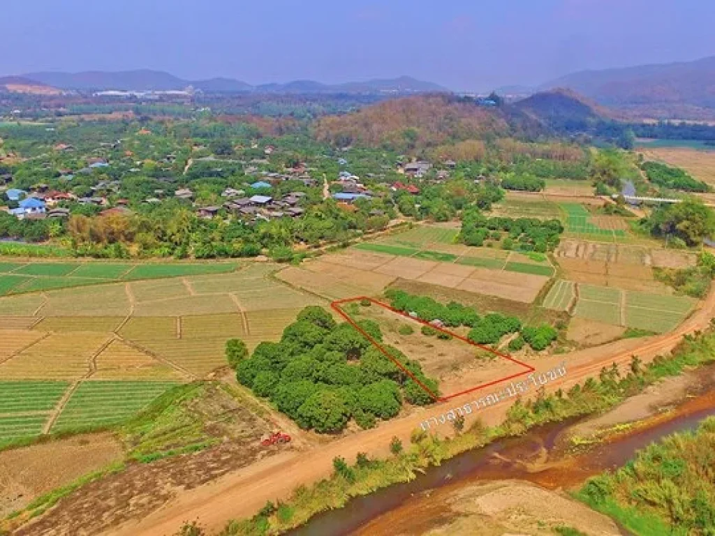 ที่ดินเพื่อการเกษตร ติดแม่น้ำวิวภูเขา พร้อมโอน เจ้าของขายเองทำการรังวังแล้ว