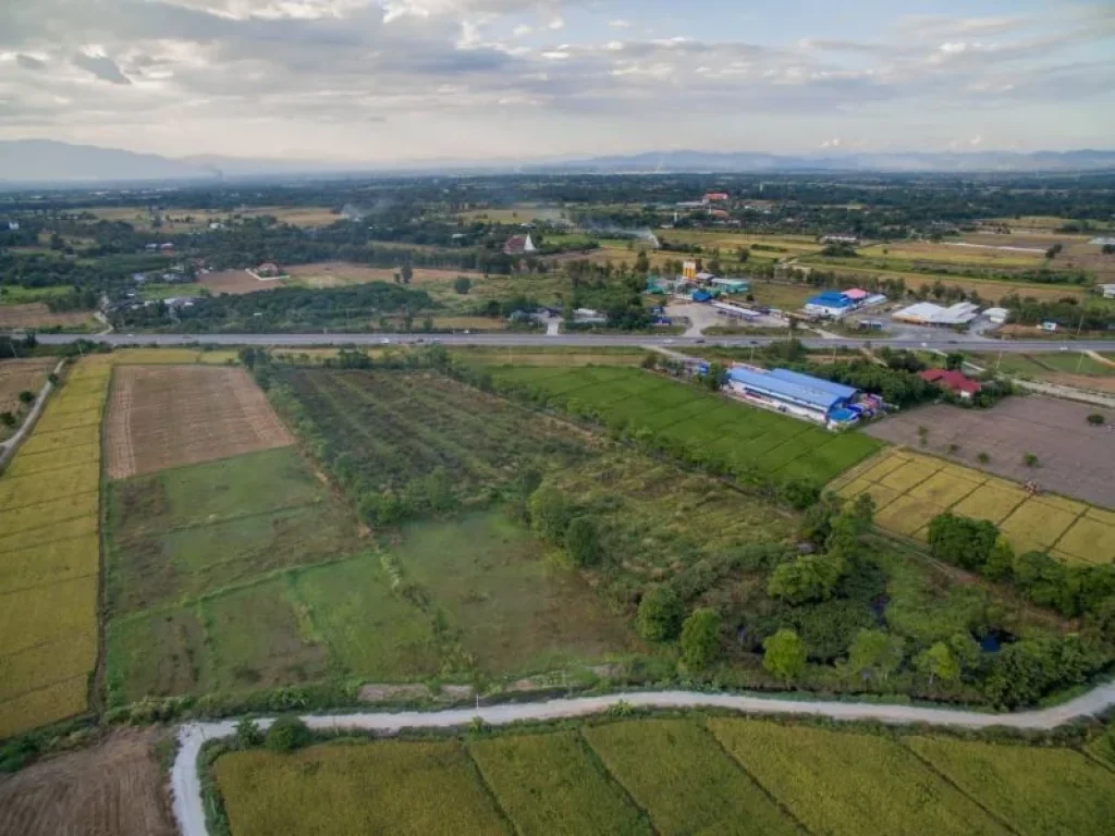 ขายที่ดินติดถนน สันกำแพง แช่ช้าง