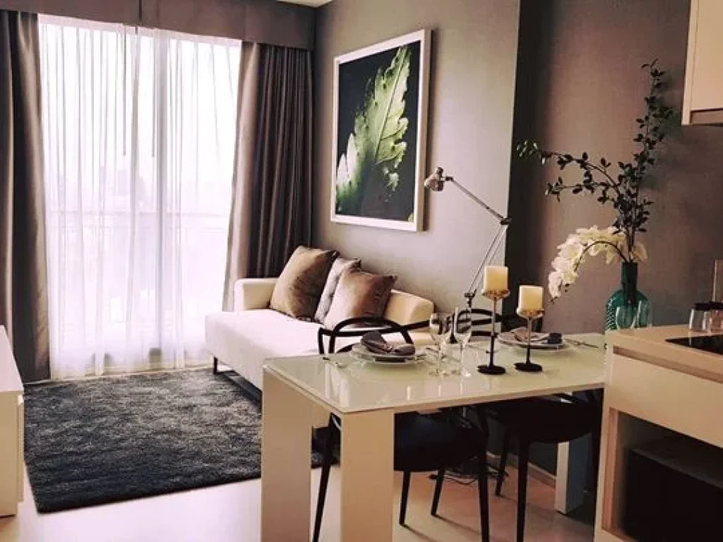 ให้เช่าคอนโด Rhythm Sukhumvit 42 ขนาด 35 ตรม Fully furnished เครื่องใช้ไฟฟ้า