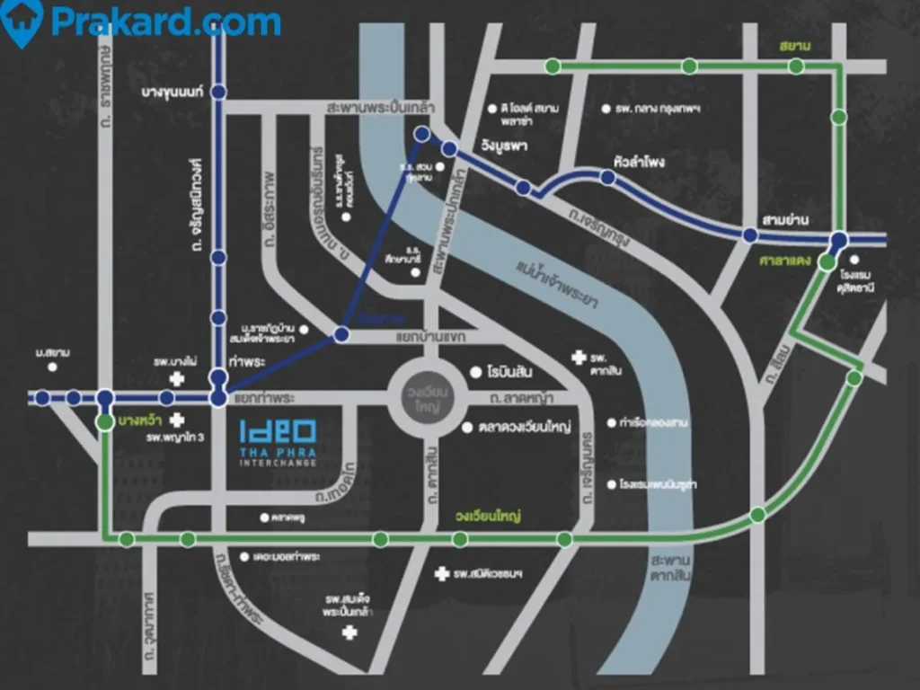 ideo ท่าพระ interchange คอนโดให้เช่า ชั้น7 พร้อมอยู่ For Rent