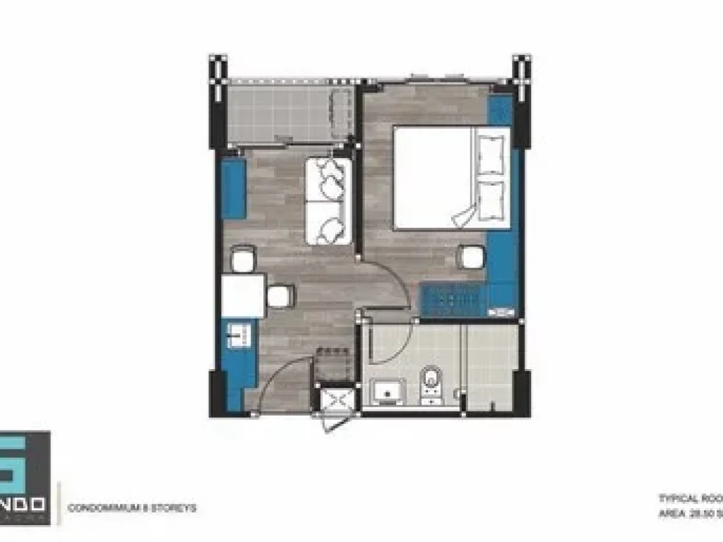 ขาวดาวน์ จี คอนโด ศรีราชา G Condo Sriracha ถนน สุขุมวิท ตำบลสุรศักดิ์ อำเภอศรีราชา